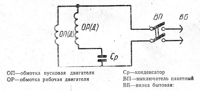 Электрическая схема станка