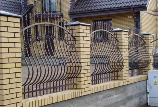 Элемент кованая решетка для секционного забора