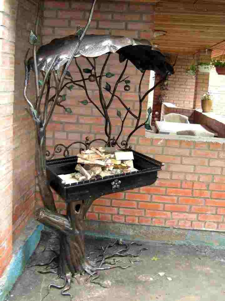 Кованый мангал дыхание природы