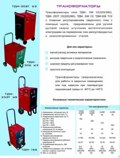 Устройство сварочного трансформатора ТДМ