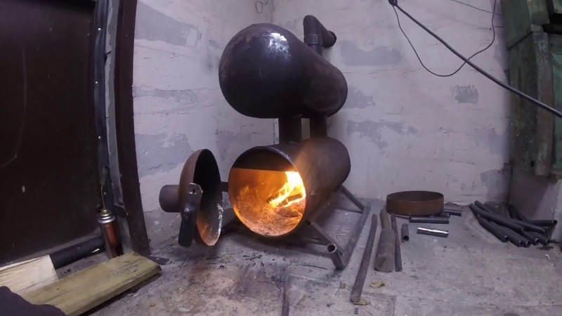 Печь из газового баллона