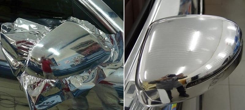 Восстановление хрома при помощи имитирующей пленки